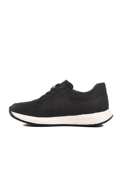 WALKWAY Ανδρικό αθλητικό παπούτσι Vadoo 2197 M Black Nubuck από γνήσιο δέρμα