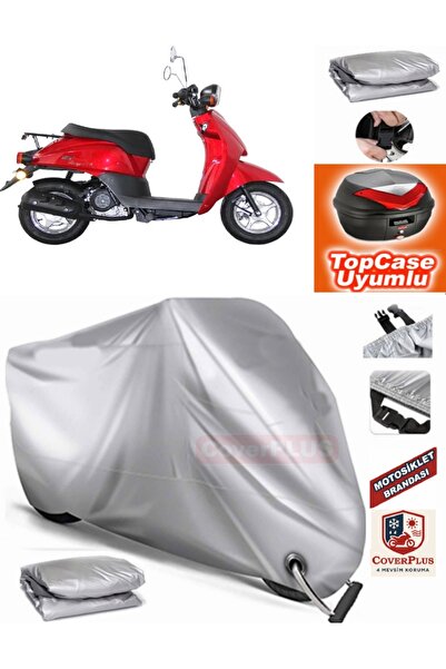 MotoEN قفل رمادي متوافق مع Stmax Route 100 قماش القنب Topcase الخلفي حقيبة مت...