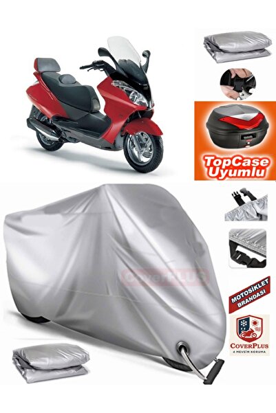 MotoEN Gray Lock Compatible Aprilia Atlantic 200 Tarpaulin Topcase Rear Bag C...