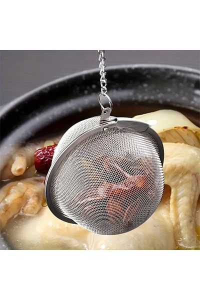 Yenimiyeni Tea Linden Infusion Filter with Stainless Steel Chain Tea Brewing Strainer