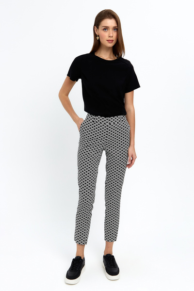 Ground Pepper Bilek Boy Desenli Klasik Pantolon