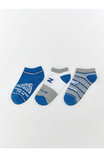 LC Waikiki Lcw Eco Patterned Boy Booties Socks 3-Piece (S5)