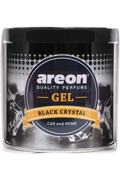 Areon Gel Can Car Scent - Black Crystal, Pack of 1, GCK12