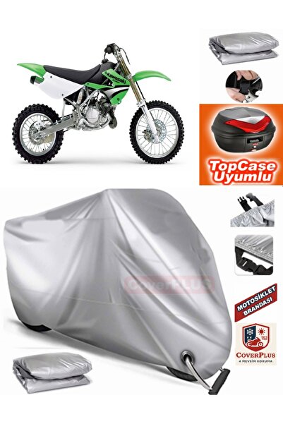 MotoEN Gray Lock Compatible Kawasaki Kx 85 Tarpaulin Topcase Rear Bag Compati...