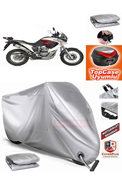 MotoEN Gray Lock Compatible Honda XL 700 Transalp Tarpaulin Topcase Rear Bag ...