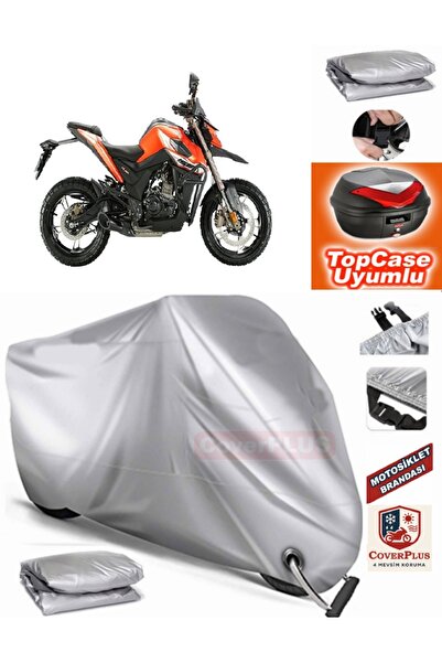 MotoEN Gray Lock Compatible Zontes 155 U Tarpaulin Topcase Rear Bag Compatibl...