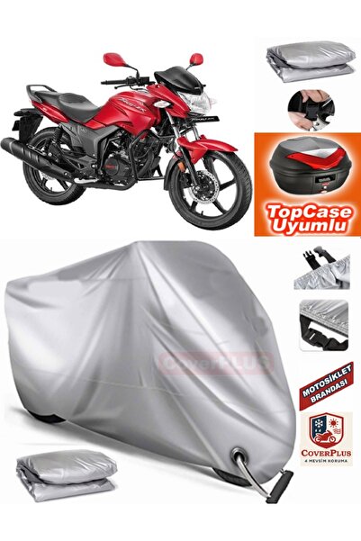 MotoEN قفل رمادي متوافق مع Asia Hero 125 قماش القنب Topcase الخلفي حقيبة متوا...
