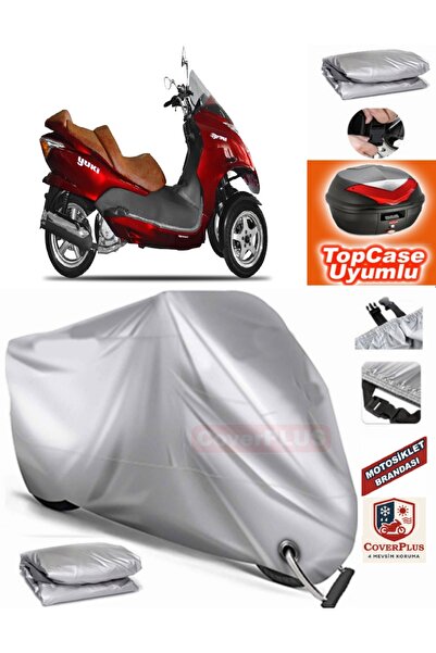 MotoEN Gray Lock Compatible Yuki Yb250Zkt Optimus Tarpaulin Topcase Back Bag ...