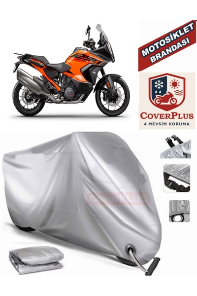 MotoEN قماش القنب المتوافق مع القفل الرمادي KTM 1290 Super Adventure T للدراج...