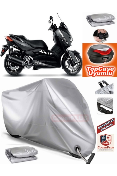 MotoEN Gray Lock Compatible Yamaha X-Max 250 Momodesign Tarpaulin Topcase Rea...