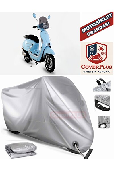 MotoEN Gray Lock Compatible Motor Tarpaulin Skjet Bellina 125 Motorcycle Tarp...