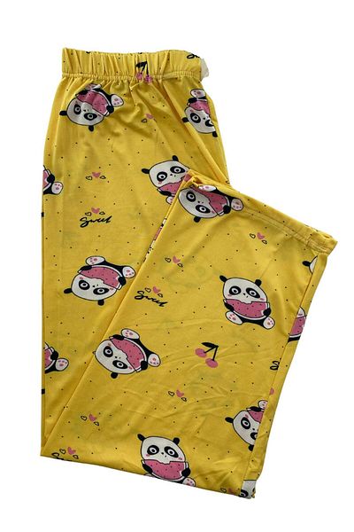 DoDe Flora Γυναικείες πιτζάμες με σχέδιο Panda Bottom Milan - 106