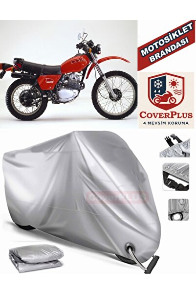 MotoEN Gray Lock Compatible Motor Tarpaulin Honda XL 185 S Motorcycle Tarpaul...