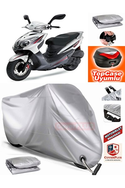 MotoEN Gray Lock Compatible Sym Vs 150 Tarpaulin Topcase Back Bag Compatible ...