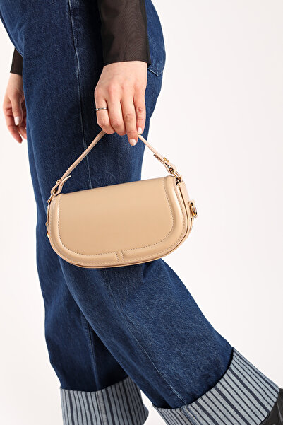 Moda Lime Дамска чанта с магнитно закопчаване от норка