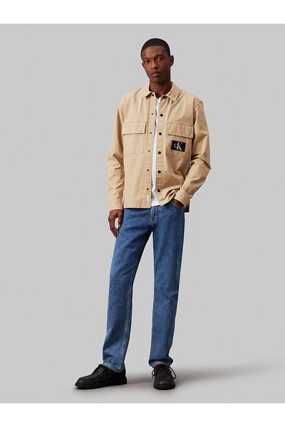 Calvin Klein Calvin Klein Men Beige Cargo Overshirt
