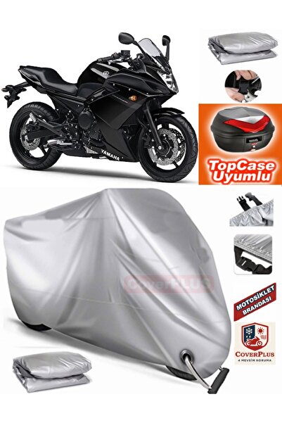 MotoEN Gray Lock Compatible Yamaha Xj 6 Diversion F Tarpaulin Topcase Rear Ba...