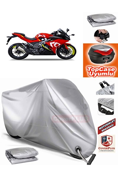 MotoEN Gray Lock Compatible Yuki Taro 250R Tarpaulin Topcase Rear Bag Compati...