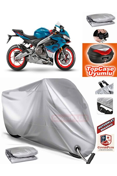 MotoEN Gray Lock Compatible Aprilia Rs 660 Tarpaulin Topcase Rear Bag Compati...