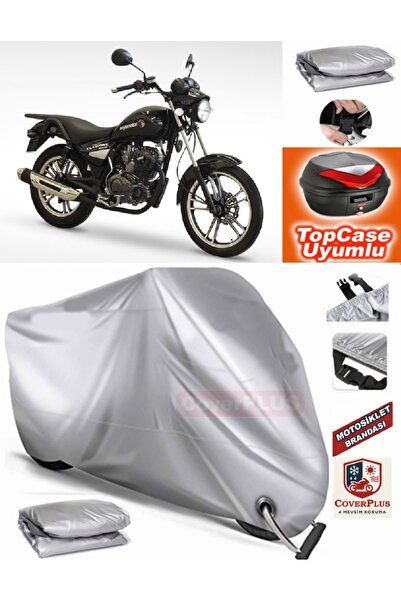MotoEN Gray Lock Compatible Asian Elegant 150 Tarpaulin Topcase Back Bag Comp...