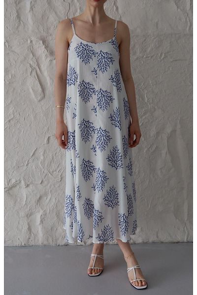 Ekim Store Rochie lungă florală cu bretele