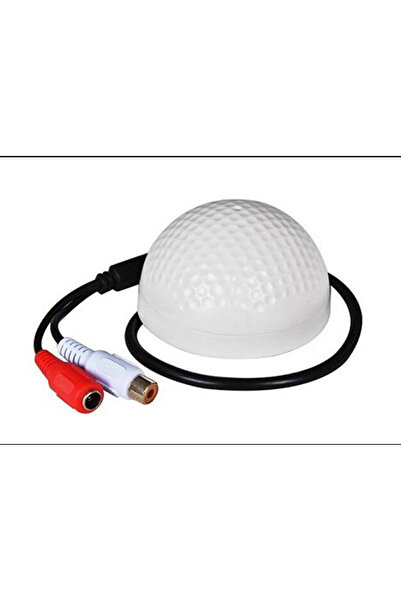 Dome Tipi CCTV Mikrofon | 9-12V | 150m Alan | Ayarlı Ses Hassasiyeti | RCA Bağlantı