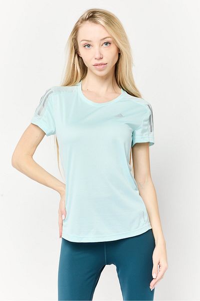 adidas Women Sportwear Fit Short Sleeves Running T-shirt, Light Blue
