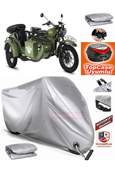 MotoEN Gray Lock Compatible Rks Side Force Tarpaulin Topcase Rear Bag Compati...