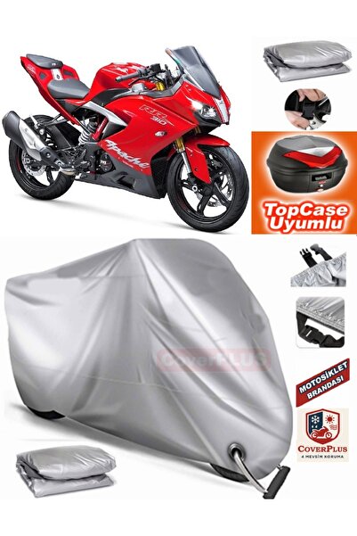 MotoEN Gray Lock Compatible Tvs Apache Rr310 Tarpaulin Topcase Back Bag Compa...