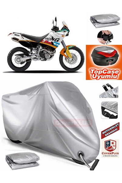 MotoEN قفل رمادي متوافق مع KTM 640 Adventure Tarpaulin Topcase الخلفي المتواف...