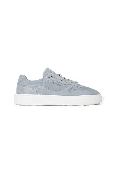 Calvin Klein Women Neutral Gray Lace Up Low Top Sneakers