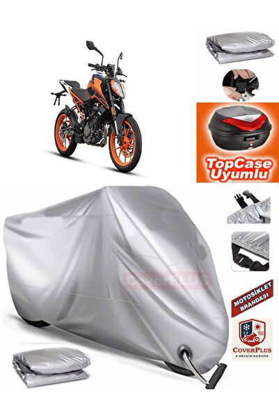 MotoEN قفل رمادي متوافق مع KTM 200 Duke Canvas Topcase الخلفي المتوافق مع الق...