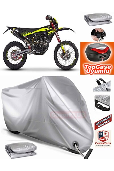 MotoEN Gray Lock Compatible Xef 250 Enduro Trail 4t Tarpaulin Topcase Rear Ba...