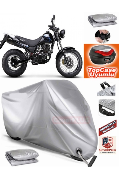 AutoZEL Kanuni RT 125 D غطاء محرك متوافق مع حقيبة الظهر (الوصلة، متوافق مع ال...