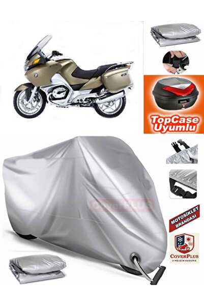 MotoEN Gray Lock Compatible Bmw R 1100 Rt Tarpaulin Topcase Rear Bag Compatib...