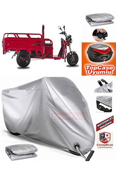 MotoEN Gray Lock Compatible Stmax Gf 700 Tarpaulin Topcase Rear Bag Compatibl...
