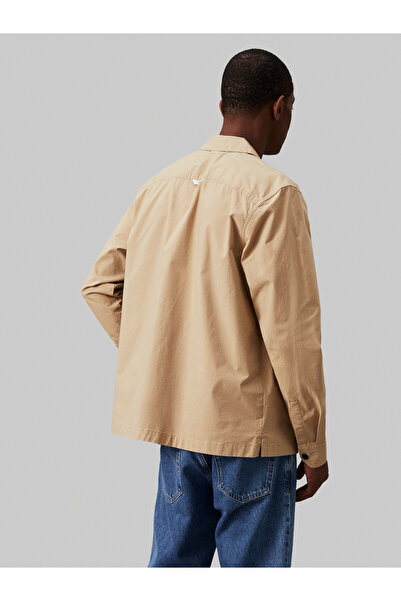 Calvin Klein Calvin Klein Men Beige Cargo Overshirt
