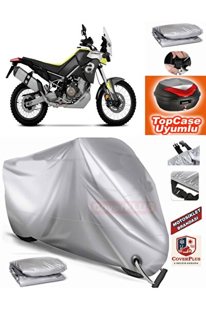 MotoEN Gray Lock Compatible Aprilia Tuareg Tarpaulin Topcase Rear Bag Compati...