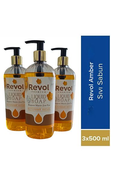 REVOL Amber Liquid Hand Soap Set of 3