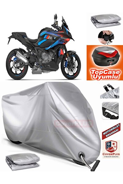 MotoEN Gray Lock Compatible Bmw S 1000 Xr Tarpaulin Topcase Rear Bag Compatib...