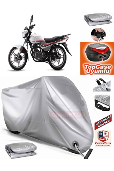 MotoEN قفل رمادي متوافق مع Kuba Strike 150 من القماش المشمع Topcase الخلفي ال...