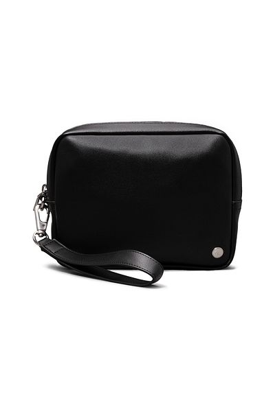 Calvin Klein Men Black Jeans Hardware Zip Pouch