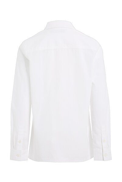 Calvin Klein Boys White Ceremony Poplin Shirt