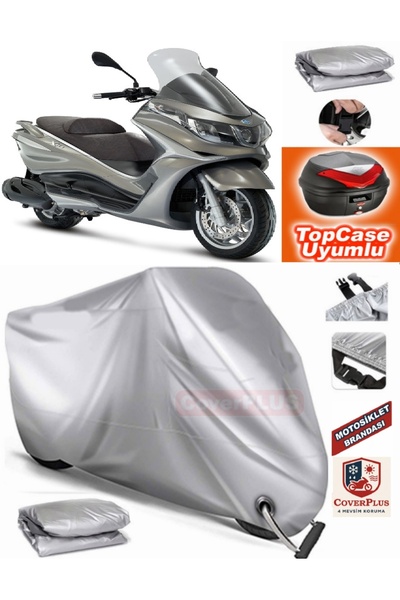 AutoZEL Piaggio X10 350 غطاء محرك متوافق مع الحقيبة الخلفية (الوصلة، متوافق م...