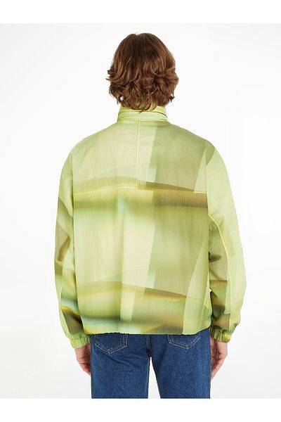 Calvin Klein Calvin Klein Men Dark Juniper Acid Wash Seasonal Windbreaker Jacket