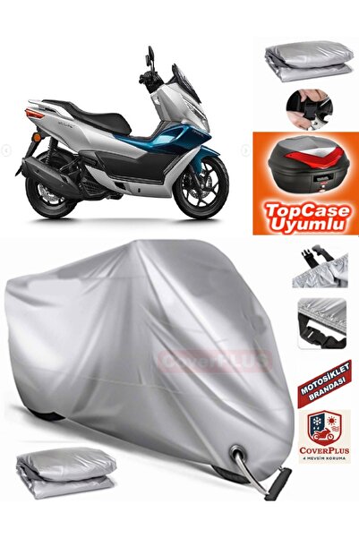 MotoEN Gray Lock Compatible Cf Moto Cf 150 Tarpaulin Topcase Rear Bag Compati...