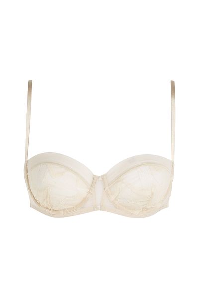 Calvin Klein Classic Beige Lace Unlined Balconette Bra