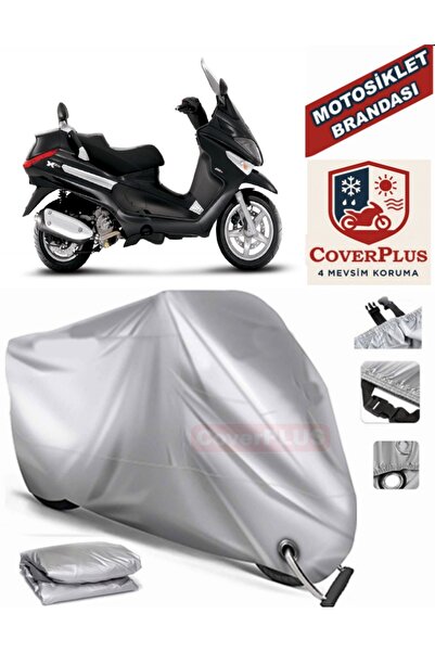 MotoEN قماش القنب المتوافق مع القفل الرمادي لبياجيو X9 250 خيمة غطاء القماش ا...