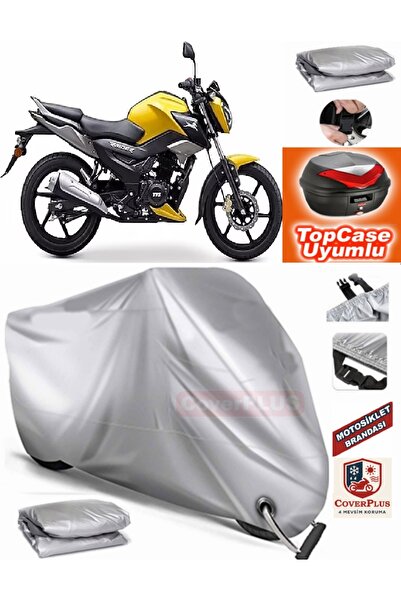 MotoEN Gray Lock Compatible Tvs Raider 125 Tarpaulin Topcase Back Bag Compati...