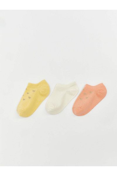 LC Waikiki Lcw Eco Printed Baby Girl Booties Socks 3-Pack (S5)